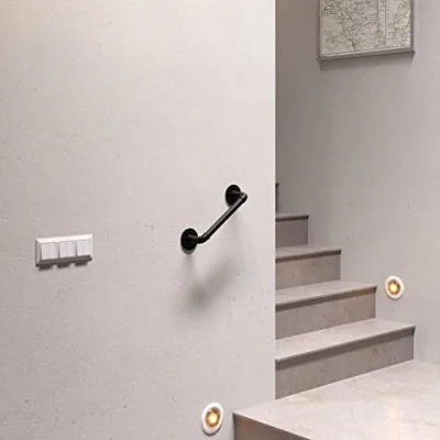 Abbildung von pamo. design Handlauf Treppenhandlauf, 36 cm Gesamtlänge, Treppenführung zur Wandmontage