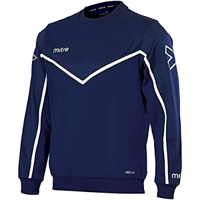 Abbildung von Mitre Herren Primero Poly Fußball Training Sweatshirt L schwarz/weiß