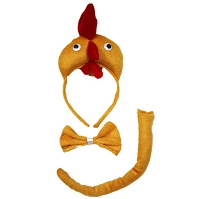 Abbildung von Petitebelle 3d Stirnband Bowtie Schwanz Kostüm für Erwachsene Einheitsgröße Hen