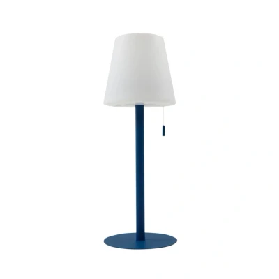 Abbildung von Lindby LED Akkulampe Azalea blau Alu CCT höhenverstellbar