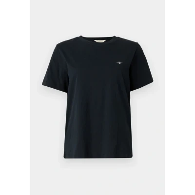 Abbildung von GANT Printed Archive Shield Tshirt basic, Damen, Größe: 3XL, Black