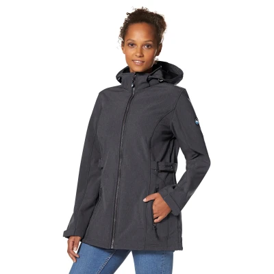 Abbildung von Polarino Softshelljacke, mit Kapuze, Atmungsaktiv, winddicht und wasserabweisend