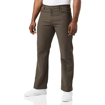 Abbildung von Dickies Men&#039;s Relaxed Straight Fit Lightweight Duck Carpenter Jean, Black Olive, 32W x 34L