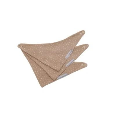 Abbildung von ULLENBOOM ® Dreieckstuch Baby 3er Set, Musselin Tuch in Sand (Made EU) Ideal als Halstuch und Lätzchen, 100% OEKO TEX Baumwolle schadstoffgeprüft, Für Jungen Mädchen