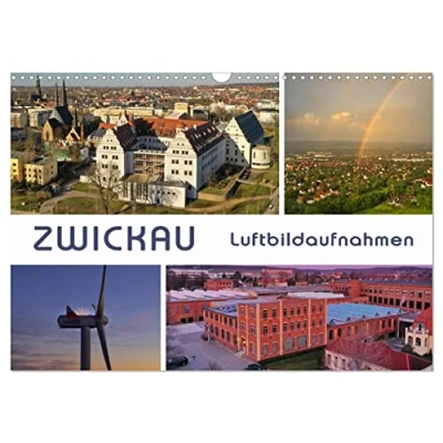 Abbildung von Zwickau Luftaufnahmen (Wandkalender 2025 DIN A3 quer), CALVENDO Monatskalender