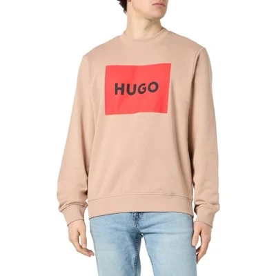 Abbildung von HUGO Duragol Sweatshirt, Herren, Größe: Large, Medium beige