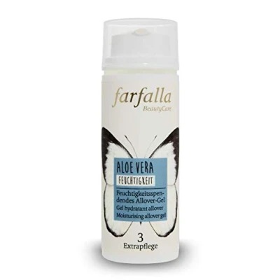 Abbildung von farfalla Aloe Vera Allover Gel 100% zertifizierte Naturkosmetik NaTrue feuchtigkeitsspendend, 50 ml