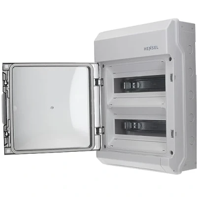 Abbildung von Hensel KV9224 2 reihig 24 TE KV Feuchtraum Sicherungskasten AufputzAutomatengehäuse IP 65