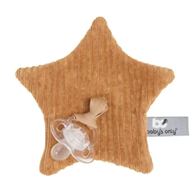 Abbildung von Baby&#039;s Only Schnullertuch Sense Schmusetuch mit Rib Corduroy Design für Jungen und Mädchen Caramel