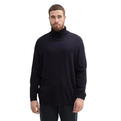 Abbildung von TOM Tailor Strickpullover, Herren, Größe: 4XL, Knitted navy melange
