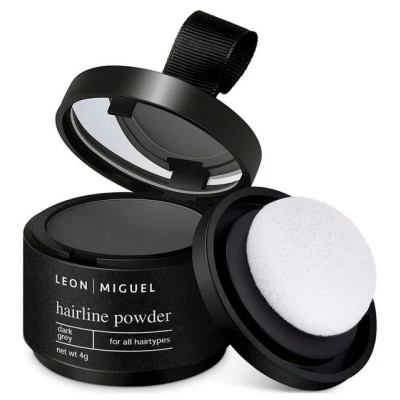 Abbildung von Leon Miguel Haaransatz Farbpuder Hairline Powder Haar Concealer zum Ansatz kaschieren 4g, Ohne Rückstände