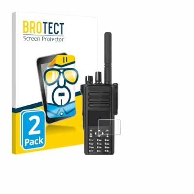 Abbildung von BROTECT (2 Stück Schutzfolie für Motorola DP4801e Displayschutz Folie Ultra Klar