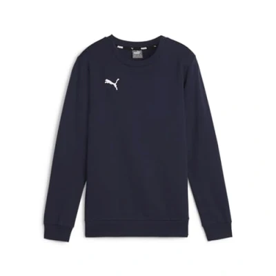 Abbildung von Puma GOAL Casuals CREW NECK Sweatshirt für Kinder, Größe: 152, Navy white