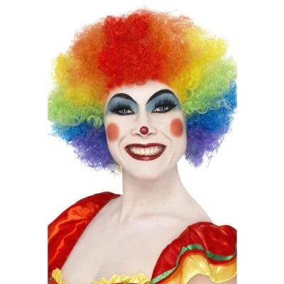 Abbildung von Smiffys Kostüm Perücke Clown für Clownskostüm zum Fasching Hall, Lustiges Accessoire närrische Auftritte