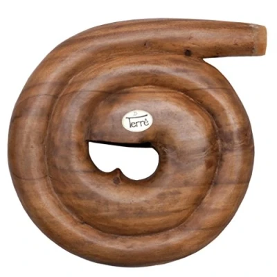 Abbildung von Didgehorn Ungestimmt Hartholz Schneckendidgeridoo Snail Didgeridoo Reise Travel