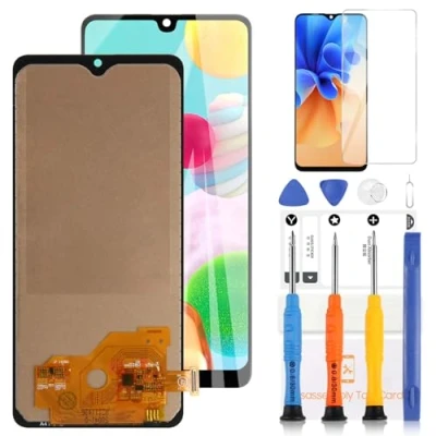 Abbildung von LADYSON TFT LCD Bildschirm für Samsung Galaxy A41 A415 A415F Display Touchscreen Digitizer Assembly Ersatz Reparaturteile SM A415FN/DSN 6,1 Zoll mit Werkzeugen (Schwarz)