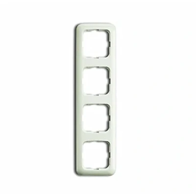 Abbildung von Busch Jaeger 2514 212 Abdeckrahmen 4 fach Rahmen (Duroplast) Cremeweiß Duro 2000 SI 2CKA001725A0571