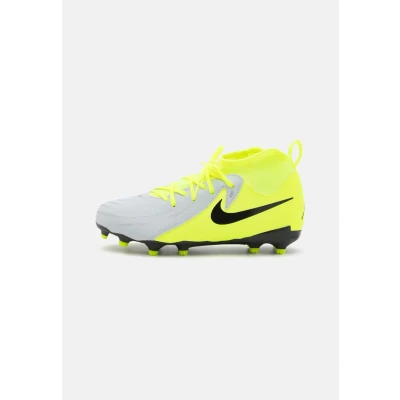 Abbildung von Nike Performance JR Phantom LUNA II ACAD FG/MG Unisex Fußballschuhe Naturrasen, Größe: 38.5, Metallic silver/black/volt Schuhe