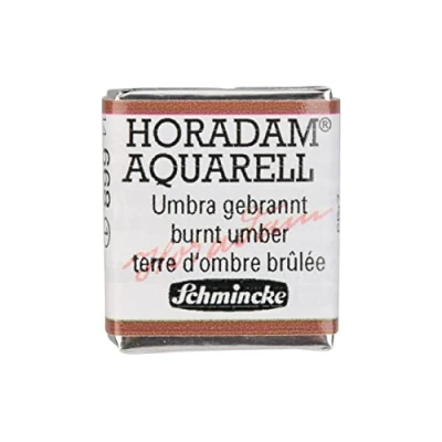 Abbildung von Schmincke HORADAM® AQUARELL feinste Künstler Aquarellfarben, 668 Umbra gebrannt, 14 044, 1/2 Näpfchen