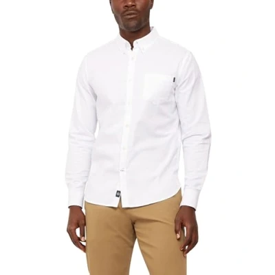 Abbildung von Dockers Stretch Oxford Hemd, Herren, Größe: Medium, Paper white