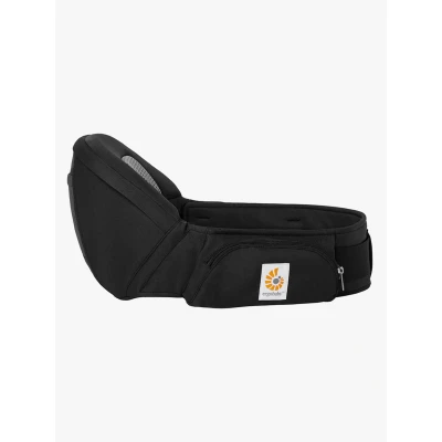 Abbildung von Ergobaby Lift Hip Seat Babytrage mit Babyhüftsitz für Babys und Kleinkinder ab 6 Monaten (7,7 kg 20,4 kg), Hüftsitz Trage Hüfttrage, Onyx Black