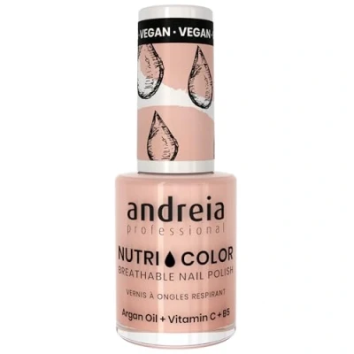 Abbildung von Andreia Professional NutriColor Atmungsaktiver Nagellack Veganer und Tierversuchsfreier Nagelkunst mit langanhaltendem Glanz Finish Farbe NC10 Pink 10.5ml