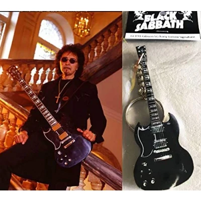 Abbildung von Keychain Gibson Sg Tony Iommi Black Sabbath Gitarre