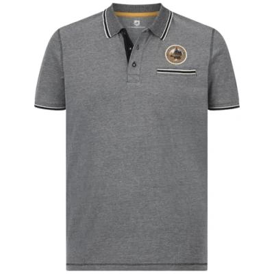 Abbildung von Jan Vanderstorm Righer Poloshirt, Herren, Größe: XL, Schwarz melange
