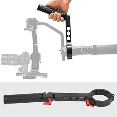 Abbildung von Sling Handle Grip Hochwertiger CNC Verstellbarer Stabilisator aus Aluminiumlegierung Faltbar für ZHIYUN Crane 2S(Black)