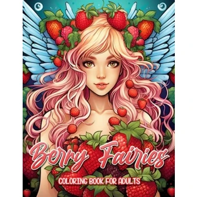 Abbildung von Berry Fairies Coloring Book: An Adult Book Featuring Cute Fairy Girls with Strawberries, Blueberries, Blackberries and More!