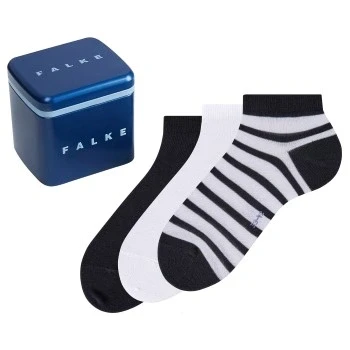 Abbildung von Falke Happy Giftbox 3Pack everyday casual Socken, Herren, Größe: 43 46, Grey/black
