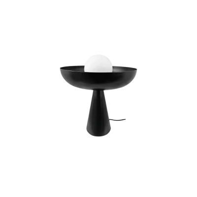 Abbildung von Dyberg Larsen Tischlampe Ava, schwarz, Metall, Höhe 35 cm
