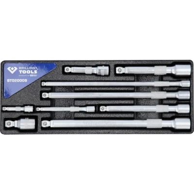 Abbildung von KS TOOLS BT020009 Verlängerungssatz, Steckschlüssel 10 (3/8&quot;), 12,5 (1/2&quot;), 6,3 (1/4&quot;)