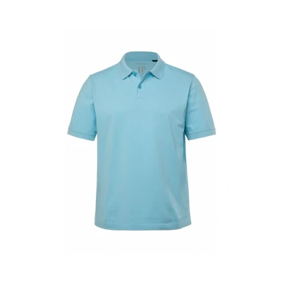 Abbildung von JP1880 Grosse GRÖSSEN BIS 8XL Knopfleiste Poloshirt, Herren, Größe: 8XL, Denim blue