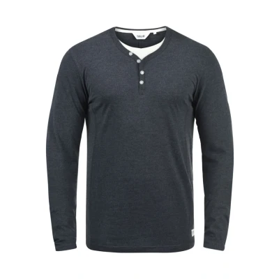 Abbildung von Solid Doriano Langarmshirt, Herren, Größe: Large, Dark blue