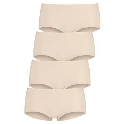 Abbildung von Lascana 4 PACK Panties, Damen, Größe: 32/34, Champagner