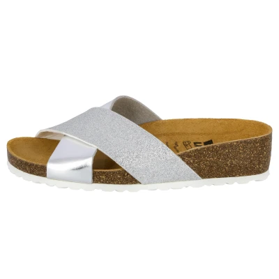 Abbildung von LICO Prime Pantolette flach, Damen, Größe: 36, Silver Schuhe
