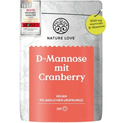 Abbildung von D Mannose mit Cranberry 250 Gramm Pulver Nature Love g