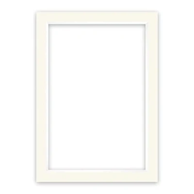 Abbildung von nielsen Conservation Passepartout Karton 1,5 mm Außenformat 50x70 cm für Bildformat 40x60 Elfenbeinweiß (Creme weiß) Glatte Oberfläche