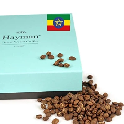 Abbildung von 100% Yirgacheffe Kaffee aus Äthiopien Geröstete Bohnen Röststufe: Mittlere, Anzahl von Einheiten: 1 x 454g/16oz
