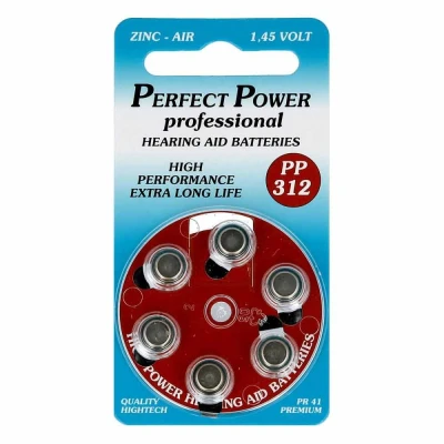 Abbildung von Batterien für Hörgeräte Power Pp 312