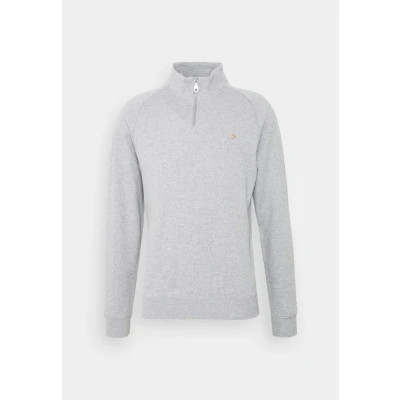 Abbildung von Farah JIM 1/4 Sweatshirt, Herren, Größe: XL, Light grey marl