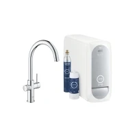 Abbildung von GROHE 31455001, Standard, Chrom, Hebelgriffe, Eins/Eine(r), Typ C, Keramik