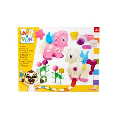 Abbildung von SIMBA Knete Spielzeug Kreativ ART &amp; FUN Knetset Glitzer Einhorn 106326016