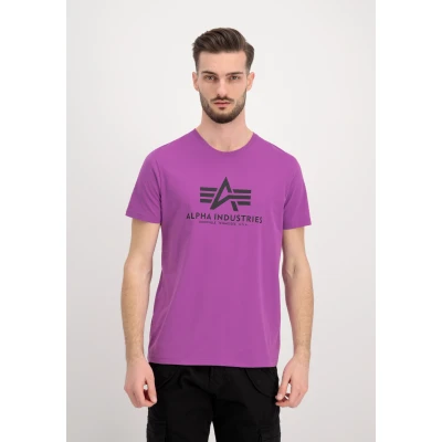 Abbildung von Alpha Industries Tshirt print, Herren, Größe: 3XL, Dark magenta
