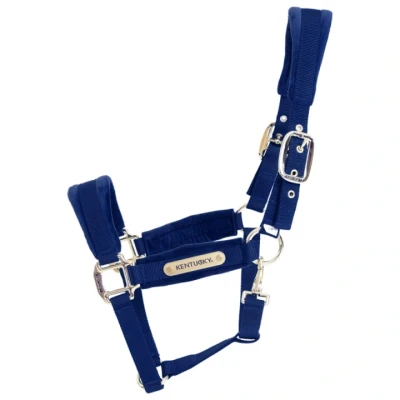 Abbildung von Kentucky Halfter Velvet Navy Vollblut