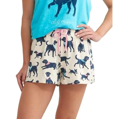 Abbildung von Little Blue House Damen Pajama Boxer Shorts Pyjamaunterteil, Bandana Labs, Groß