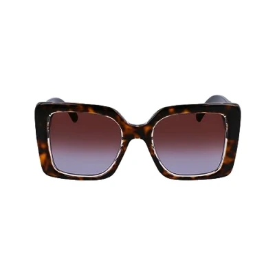 Abbildung von KARL Lagerfeld Sonnenbrille, Damen, Größe: One Size, Dark tortoise