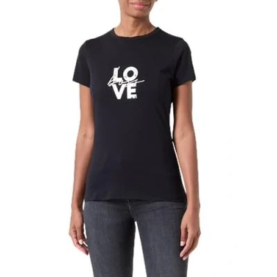 Abbildung von BOSS LOGO Tshirt print, Damen, Größe: Medium, Black