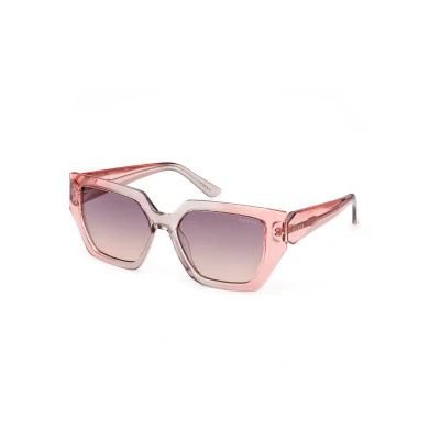 Abbildung von Guess IN Iniettato PER Sonnenbrille, Damen, Größe: One Size, Rosa viola sfumato specchiato